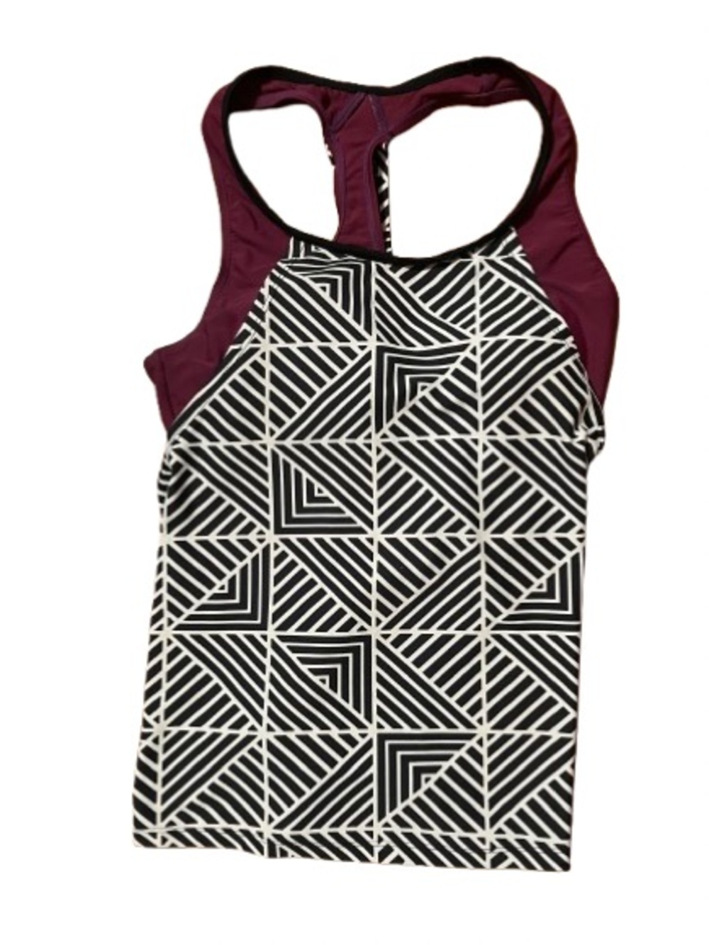 Kinesis Women’s Geometric Print Racerback Tankini Top Size Medium